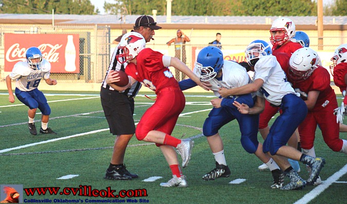 8th Football -vs- Glenpool -- September 19, 2017 -- Collinsville, OK -- www.cvilleok.com